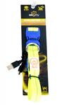 Obojok DUVO+ LED Svietiaci dog neónový žltý nylon 50-70cm/2,5cm