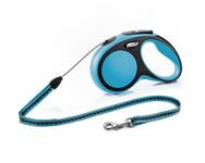 Vodítko Flexi New Comfort M lanko (do 20 kg) 5m, modrá