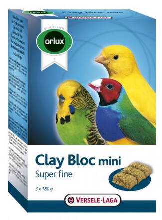 ORLUX Clay Bloc mini jílová cihla dělená pro menší druhy ptáků
